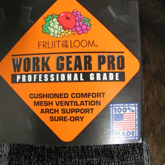 FRUIT OF THE LOOM WORK GEAR PRO HEAVY SOCKS NIP - Picture 9 of 9
